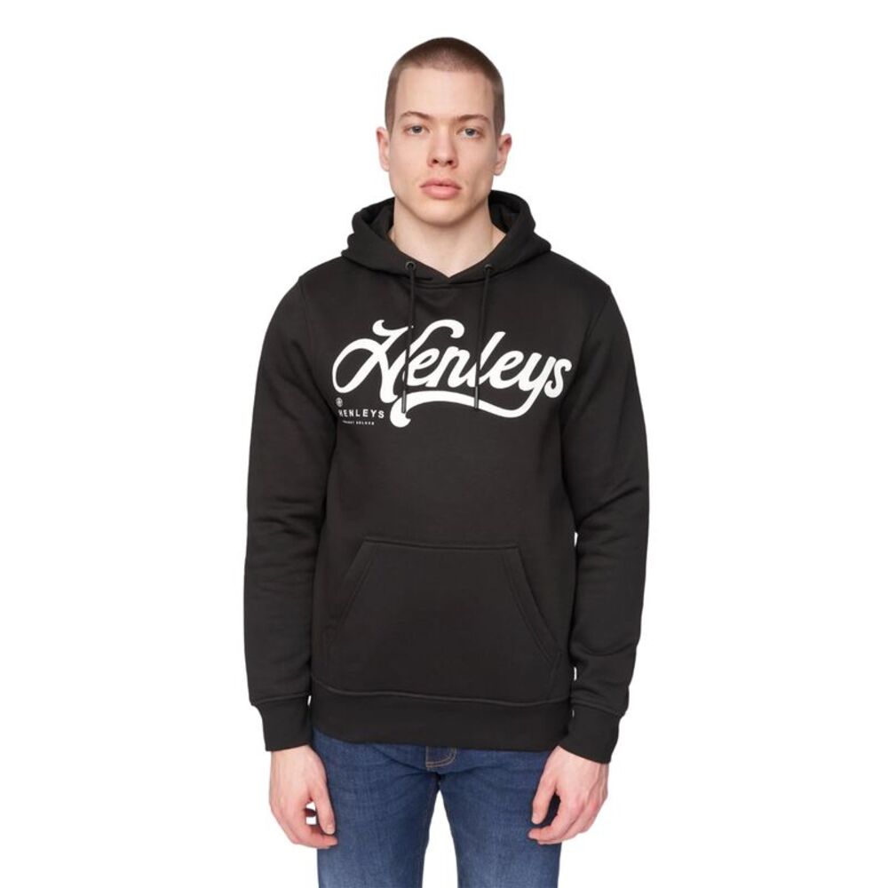 Henleys Mens Scripthen Hoodie / Black